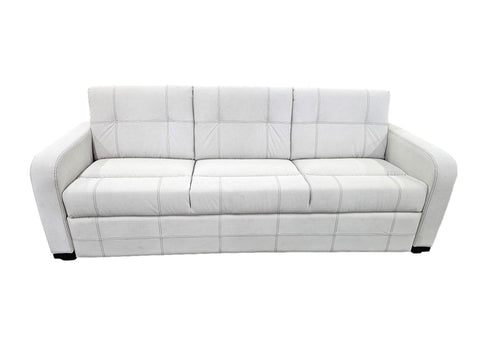 Poros Jacknife Tri-Fold Couch 92" Casera- Aledo Quartz- Cub Thread (#31)