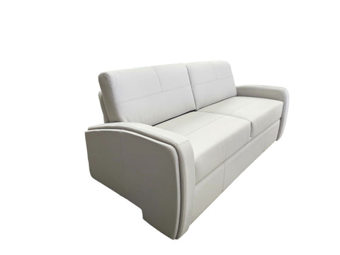Raedon Home Pull-out Couch 80"Optim Ashes- Sunguard Beige Thread (#32)