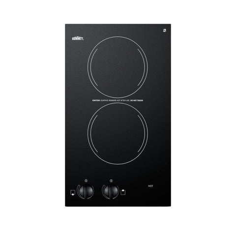12" Wide 115V 2-Burner Radiant Cooktop (CR2110)