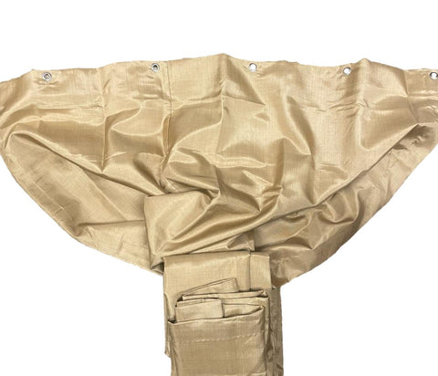 66-1/2"W x 72"L Privacy Curtain - Khaki (Tieback Included)