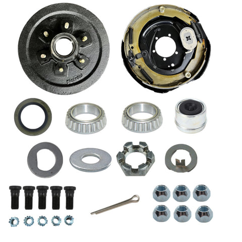 5200# Brake Drum 6-5.5 & 12" x 2" Brake Assembly (Kit) - LH
