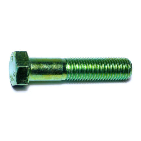7/16"-20 x 2" Green Rinsed Zinc Hex Cap Screws (1lb Bag) (06190)
