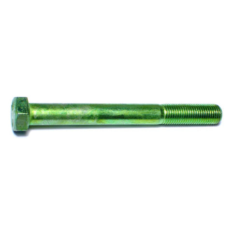3/8"-24 x 3-1/2" Green Rinsed Zinc Hex Cap Screws (1lb Bag) (06185)