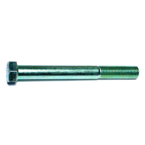 7/16"-20 x 4" Green Rinsed Zinc Hex Cap Screws (1lb Bag) (06194)