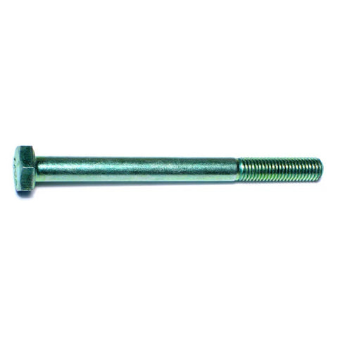 1/4"-28 x 3"L Green Rinsed Zinc Hex Cap Screws (1 lb Bag) (06168)