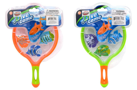 Fish Dive Game W/Net 4PC (35-28353)