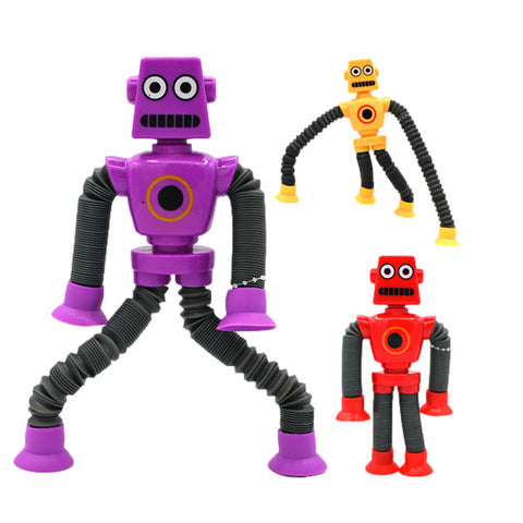 Lighted Robot Pop Tube Toy (59-1869RBT)