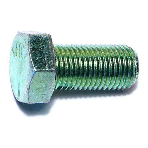 3/8"-24 x 3/4" Green Rinsed Zinc Hex Cap Screws (1 lb Bag) (06179)