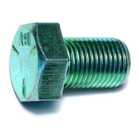 1/2"-20 x 3/4" Green Rinsed Zinc Hex Cap Screws (1lb Bag) (06195)