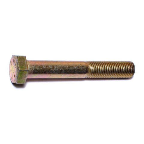 3/8"-24 x 2-1/2" Yellow Zinc Hex Cap Screws (1 lb Bag) (85532)
