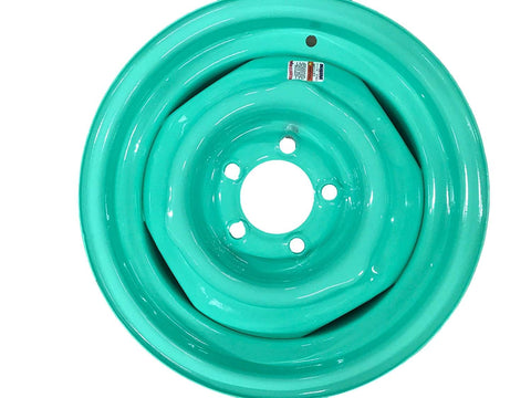 Dexstar Retro 15"x 6 Conventional Wheel 5 on 4.5" Bolt - Sea Foam Green