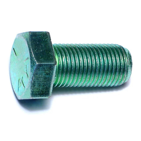 1/2"-20 x 1" Green Rinsed Zinc Hex Cap Screws (1 lb Bag) (06196)