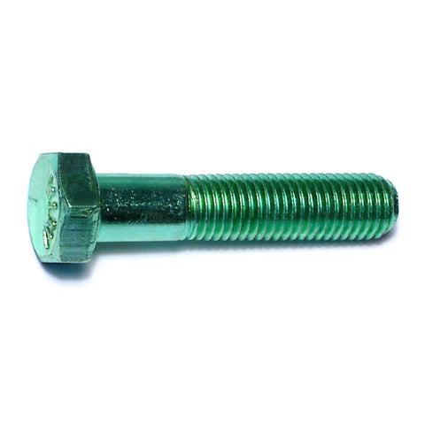 5/16"-24 x 1-1/2" Green Rinsed Zinc Hex Cap Screws (1 lb Bag) (06173)