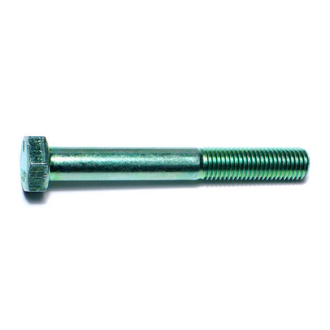 5/16"-24 x 2-1/2" Green Rinsed Zinc Hex Cap Screws (1 lb Bag) (06175)