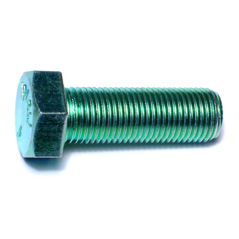 1/2"-20 x 1-1/2"L Green Rinsed Zinc Hex Cap Screws (1 lb Bag) (06197)