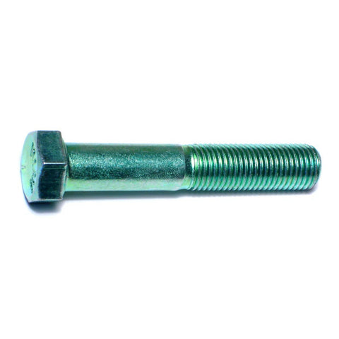 7/16"-20 x 2-1/2" Green Rinsed Zinc Hex Cap Screws (1lb Bag) (06191)