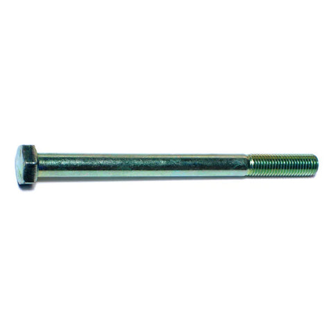 1/4"-28 x 4"L Green Rinsed Zinc Hex Cap Screws (1 lb Bag) (06170)