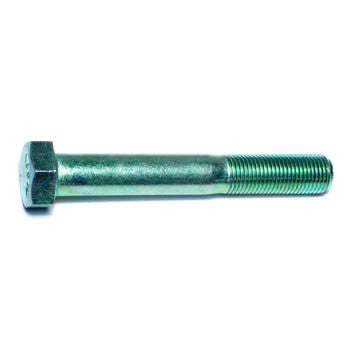 1/2"-20 x 3-1/2" Green Rinsed Zinc Hex Cap Screws (1lb Bag) (06201)