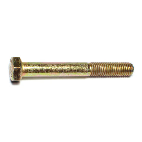 5/16"-24 x 2-1/2" Yellow Zinc Hex Cap Screws (1 lb Bag) (85524)