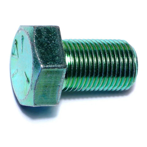 5/8"-18 x 1" Green Rinsed Zinc Hex Cap Screws (1lb Bag) (06210)