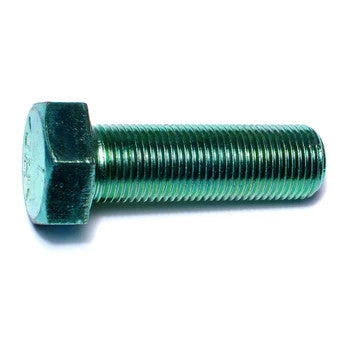 5/8"-18 x 2" Green Rinsed Zinc Hex Cap Screws (1 lb Bag) (06212)