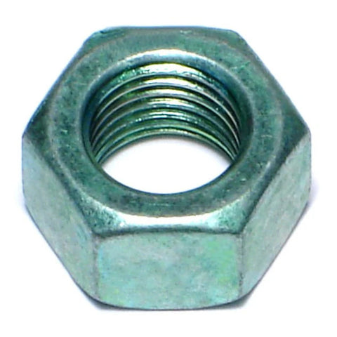3/8"-24 Green Rinsed Zinc Grade 5 Hex Locking Nuts (Pack of 10) (06219)