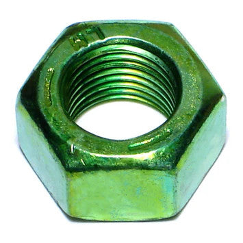 9/16"-18 Green Rinsed Zinc Plated Grade 5 Hex Nuts (10 Pack) (06222)