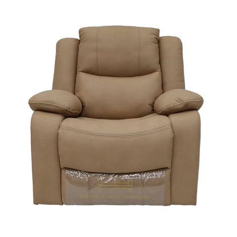 Great Lakes Comfort® Boston Series - Swivel, Rock & Recliner- RV Wall Hugger  - Manual - Sand