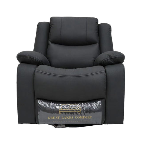 Great Lakes Comfort® Boston Series - Swivel, Rock & Recliner- RV Wall Hugger  - Manual - Slate