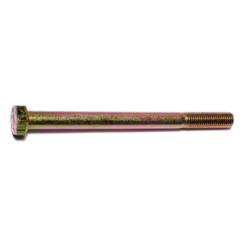 5/16"-24 x 4" Yellow Zinc Hex Cap Screws (1 lb Bag) (81977)