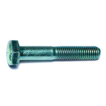 1/4"-28 x 1-1/2" Green Rinsed Zinc Hex Cap Screws (1lb Bag) (06165)
