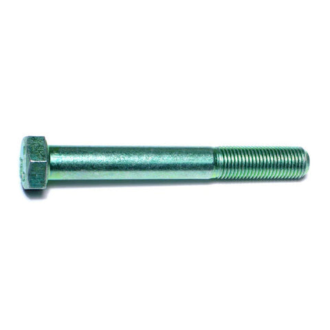 3/8"-24 x 3"L Green Rinsed Zinc Hex Cap Screws (1 lb Bag) (06184)