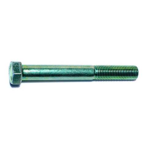 7/16"-20 x 3-1/2" Green Rinsed Zinc Hex Cap Screws (1lb Bag) (06193)