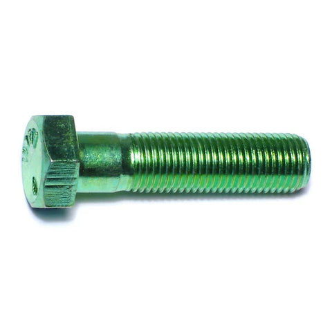 3/8"-24 x 1-1/2" Green Rinsed Zinc Hex Cap Screws (1 lb Bag) (06181)