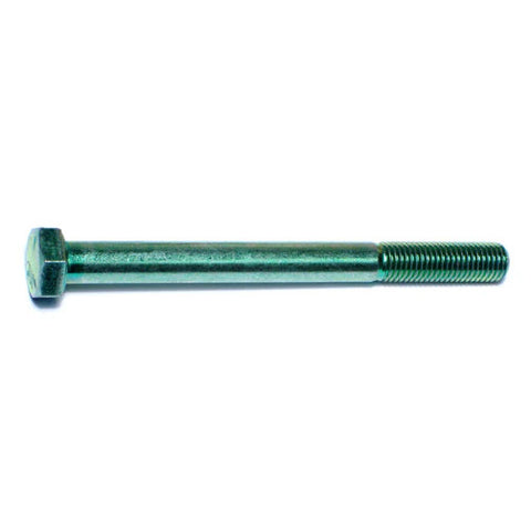 5/16"-24 x 3-1/2" Green Rinsed Zinc Hex Cap Screws (1lb Bag) (06177)
