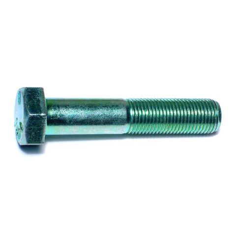1/2"-20 x 2-1/2" Green Rinsed Zinc Hex Cap Screws (1lb Bag) (06199)