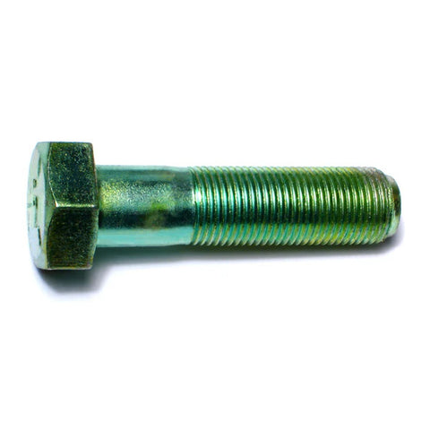 5/8"-18 x 2-1/2" Green Rinsed Zinc Hex Cap Screws (4 Pack) (06213)