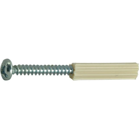 Midwest Fastener 3/16" x 1" Vinyl Anchors with Screws (21951)