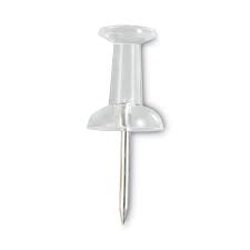 Midwest Fastener Clear Colored Plastic Push Pins (21980)