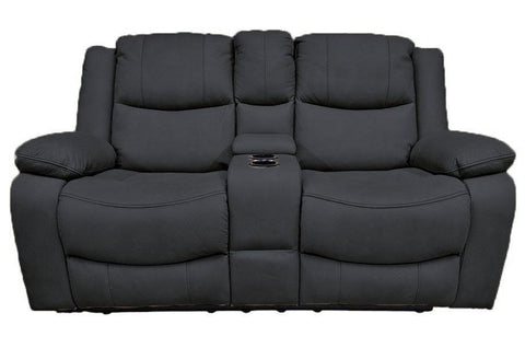 Great Lakes Comfort® Boston Series - Manual Theatre Couch - RV Wall Hugger - 65" Slate