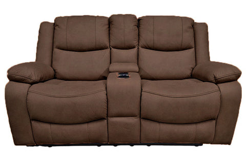 Great Lakes Comfort® Boston Series - Manual Theatre Couch - RV Wall Hugger - 65" Cappuccino