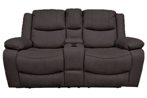 Great Lakes Comfort® Boston Series - Manual Theatre Couch - RV Wall Hugger - 65" Chocolate