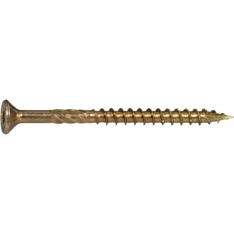 #9 x 2-1/2" Yellow Zinc Star Drive Multipurpose Interior Wood Screws (11859)