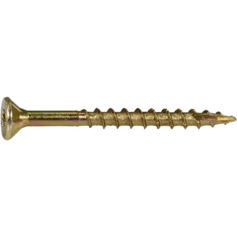 #8 x 1-3/4" Yellow Zinc Star Drive Multipurpose Interior Wood Screws (11856)