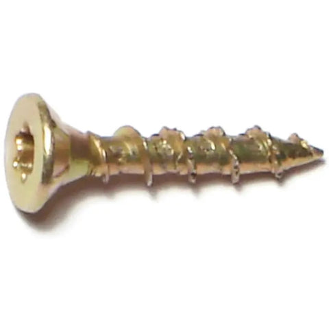 #6 x 3/4" Yellow Zinc Star Drive Multipurpose Interior Wood Screws (11850)