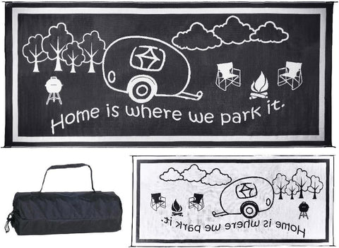 Home is Where You Park it Outdoor Mat- LED Light Edges (174" x 96")