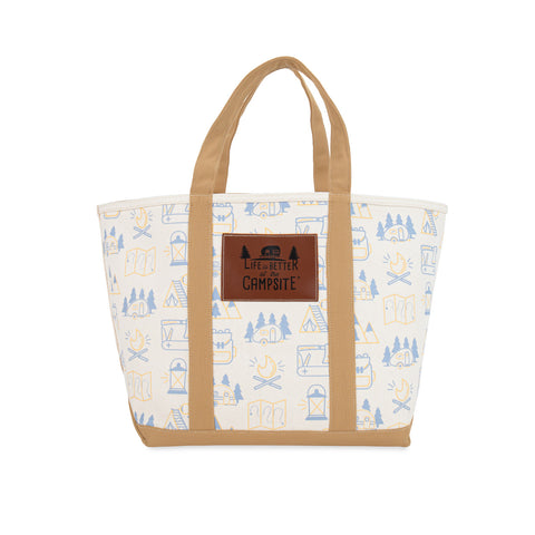 Life is Better at the Campsite Canvas Tote Bag (53127)