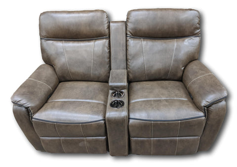 Eclipse Home Theater RV Couch w/6" Console Complete Sampson Bronze (No Mounting Brackets)