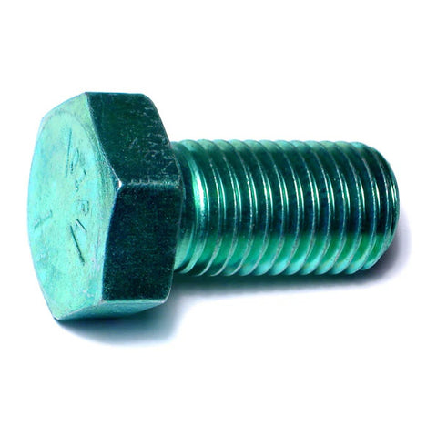 1"-8 x 2" Green Rinsed Zinc Hex Cap Screws (2 Pack) (05973)