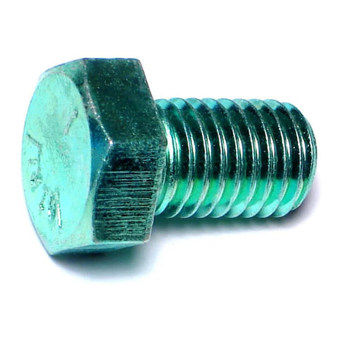 5/8"-11 x 1" Green Rinsed Zinc Grade 5 Hex Cap Screws (1lb Bag) (05924)